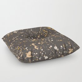river rocks Floor Pillow | Caramel, Digital, Curated, Charcoal, Speckles, Abstract, Saffron, Boho, Specks, Drawing 