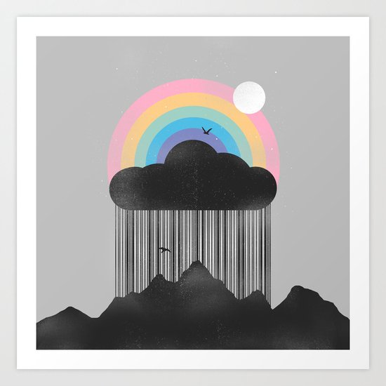 Beyond the Rain Art Print