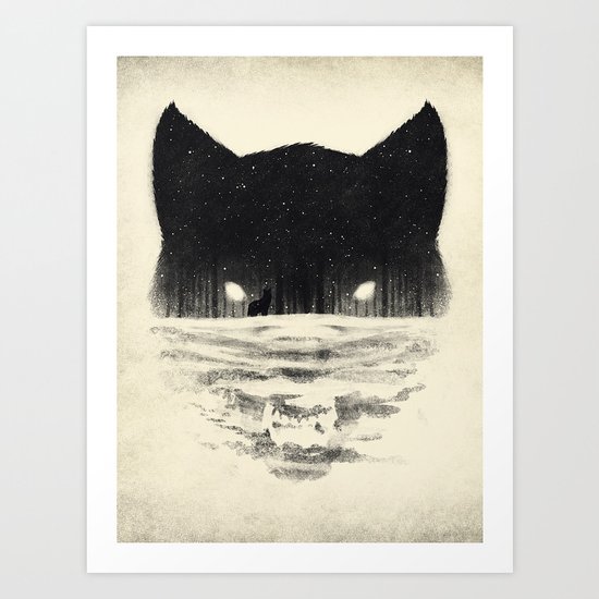 Wolfy Art Print