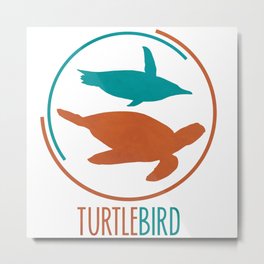 TurtleBird Logo Metal Print | Animal, Illustration, Nature, Digital 