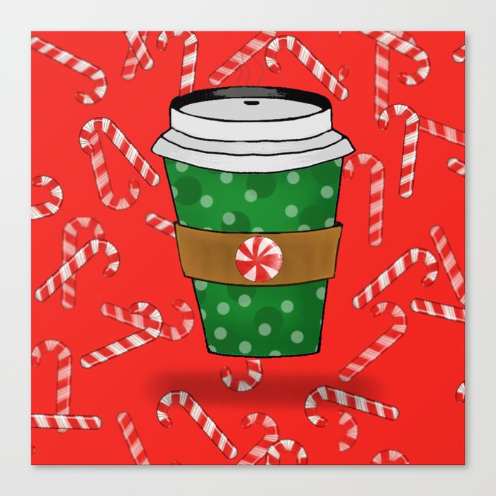 Christmas Coffee Canvas Print