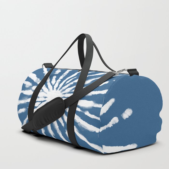 Blue Ordinary Thing Shibori Art Duffle Bag