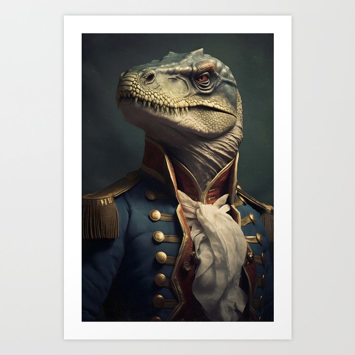 Renaissance Admiral Raptor Portrait Art Print
