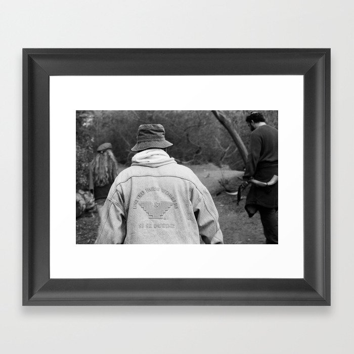 Topanga Canyon, CA. United Farm Workers (Si Se Puede). Framed Art Print