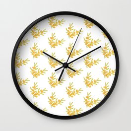 Seabuckthorn Pattern #1  Wall Clock