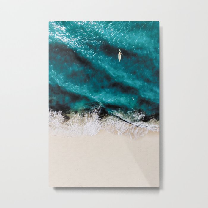 Beach Coastal Surf Metal Print