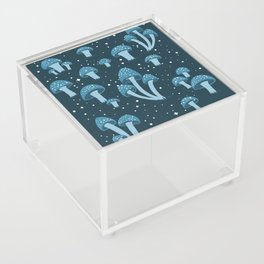Magic Mushrooms in Deep Blue Acrylic Box