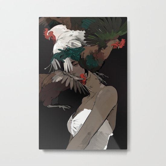 Year of the Rooster Metal Print