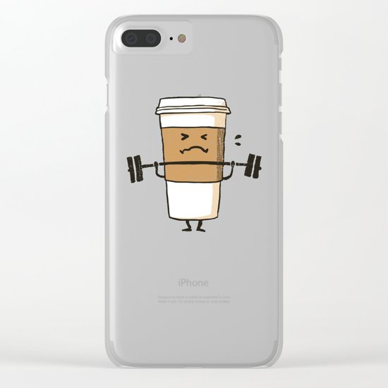 Strong Coffee Clear iPhone Case