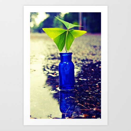 Street shamrock Art Print