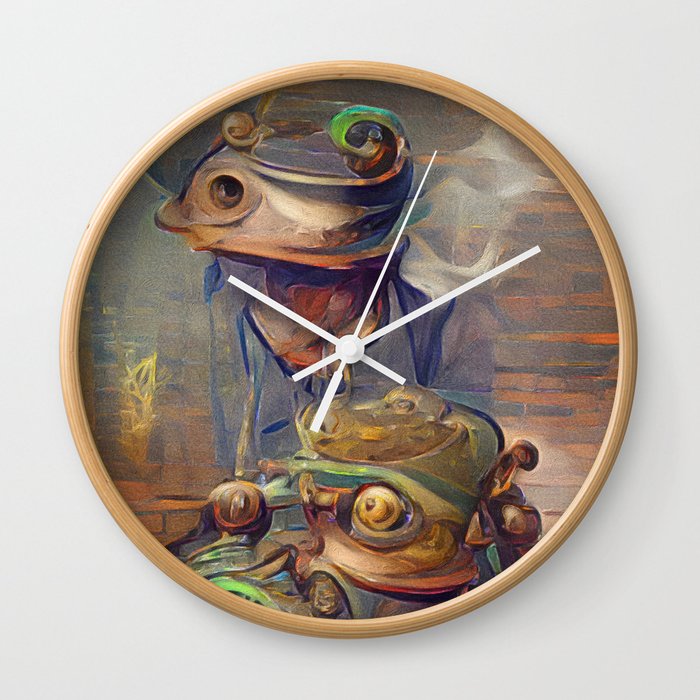 The Bullfrog Blues Wall Clock