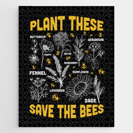 Plant These Save The Bees Jigsaw Puzzle