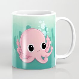 Octopus Flipping the Bird Coffee Mug