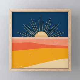Here comes the Sun Framed Mini Art Print