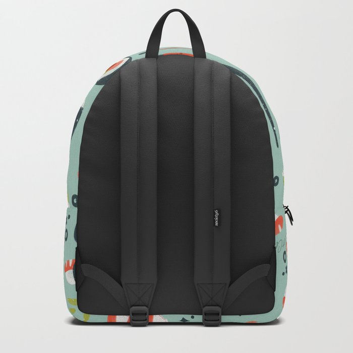 Sushi Dreams Mint Backpack by Cat Coquillette Society6