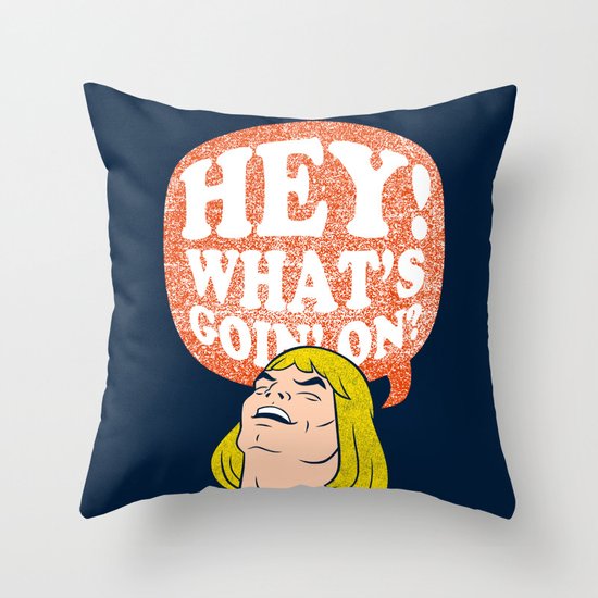 Hey-Man Throw Pillow