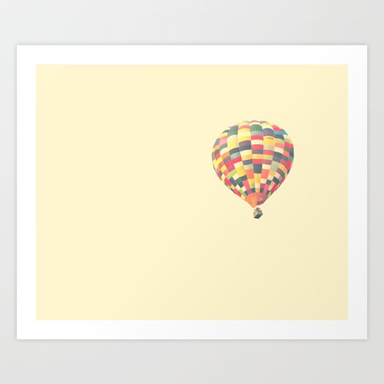 Hot air balloon Art Print