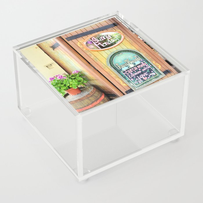 Czech food cooked with love | Door sign | Discovering the world with food tourism Acrylic Box