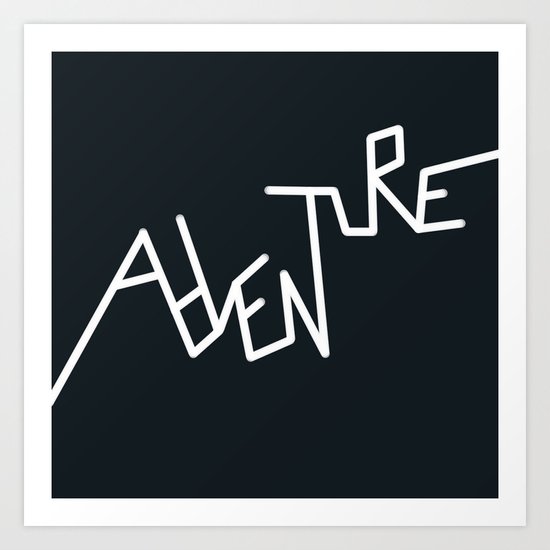 B&W Adventure Art Print