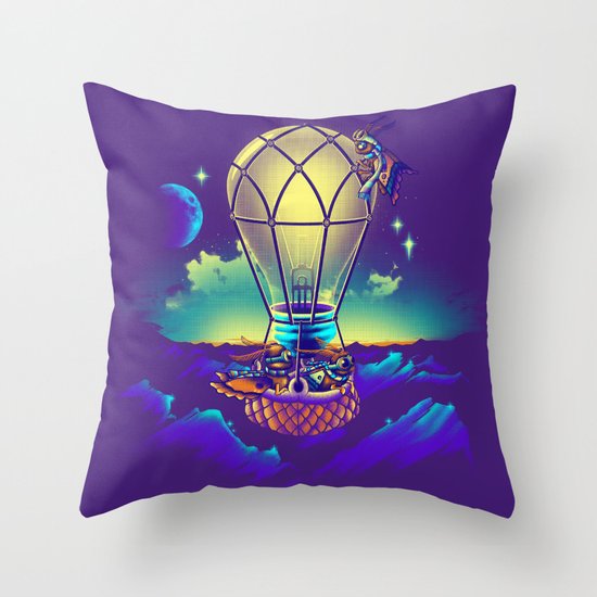 Light Flight Throw Pillow