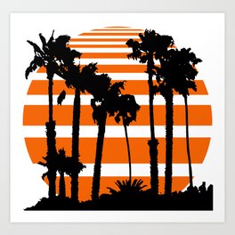 Rad Sunset Art Print