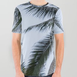 Mexico Photography - A Dry Palm Tree Seen From Below All Over Graphic Tee