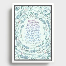 A Son is Given - Isaiah 9:6 - Christmas Framed Canvas