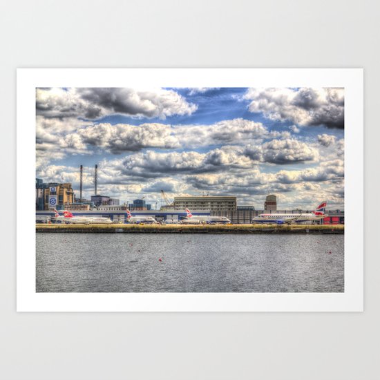 London city Airport Art Print