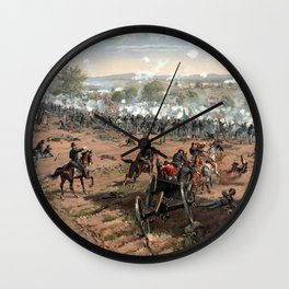 The Battle of Gettysburg Wall Clock | Americanhistory, Vintage, Gettysburg, Battle, History, Painting, Military, Union, People, Civilwar 