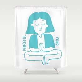 Peaceful Mind Shower Curtain