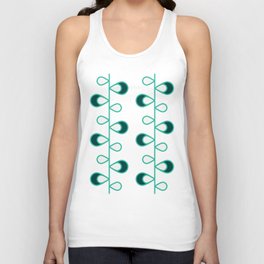 Bearberry Blossom (Teal) Unisex Tank Top