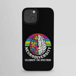 Neurodiversity Celebrate The Spectrum Autism Awareness iPhone Case