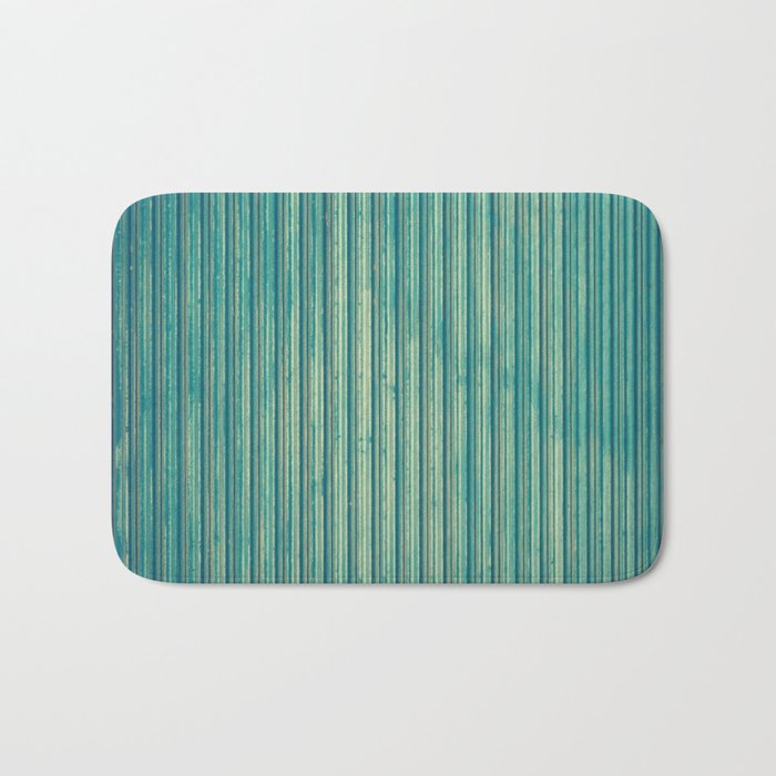 Blue Corrugated Metal Bath Mat