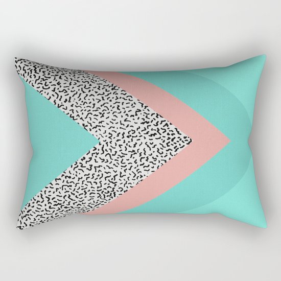 90s Chevron Rectangular Pillow