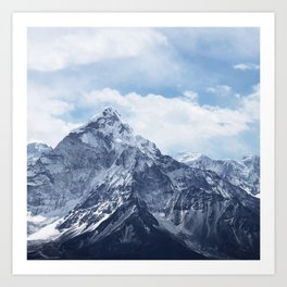 Snowy Mountain Art Prints Society6