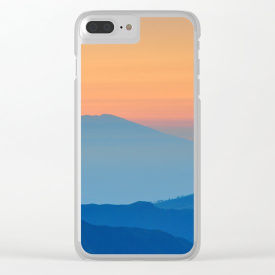 Orange Valley #mountains Clear iPhone Case