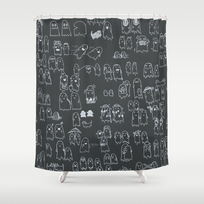 The Lonely Ghost Shower Curtain