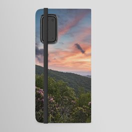 Blue Ridge Mountains - Cotton Candy Sunset Android Wallet Case