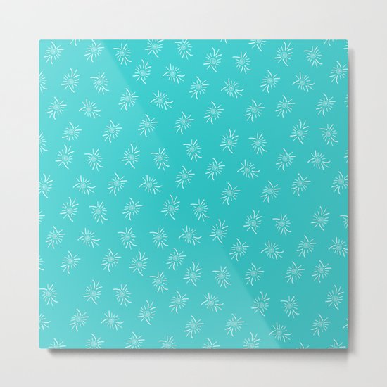 White Feather Metal Print