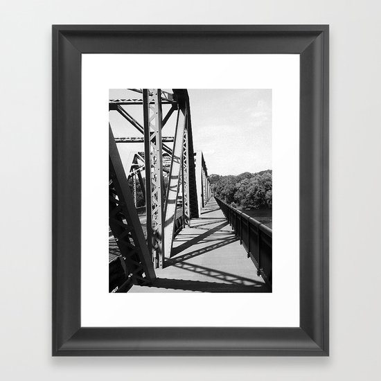 Delaware Bridge Framed Art Print