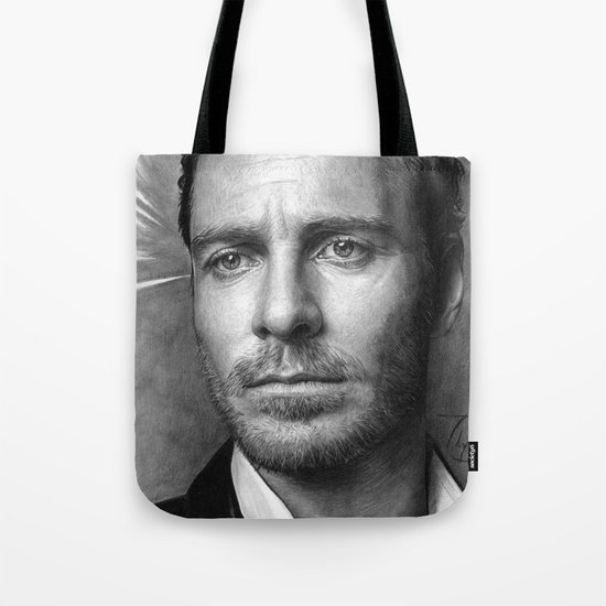 Michael Fassbender - Portrait Tote Bag