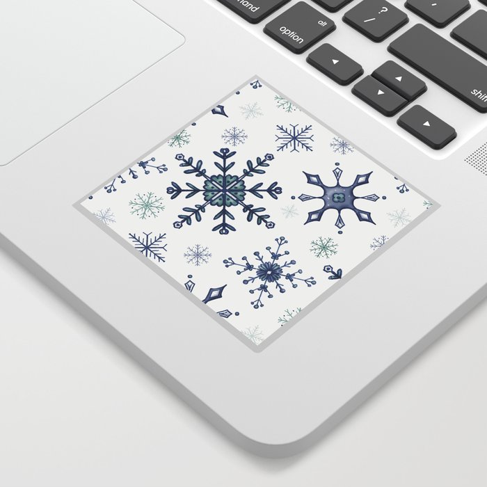 Snowflakes - Crisp White Sticker