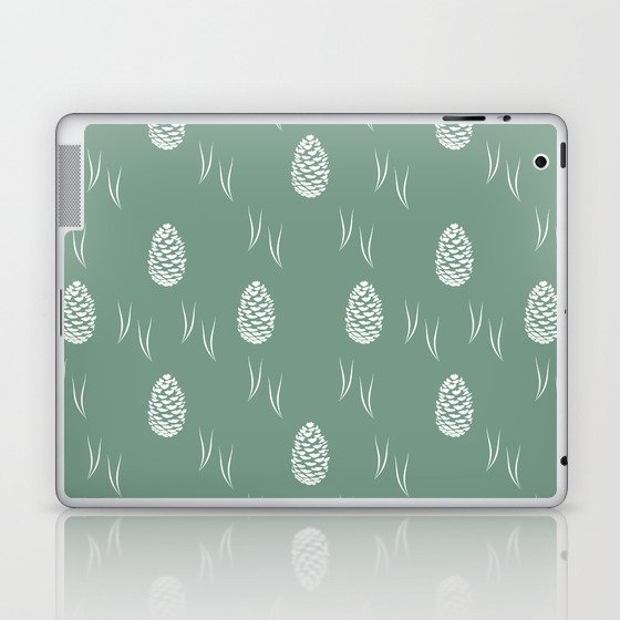 Pinecones (Graze Green) Laptop & iPad Skin