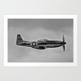 Royal Airforce Fighter Plane (Spitfire) Art Print
