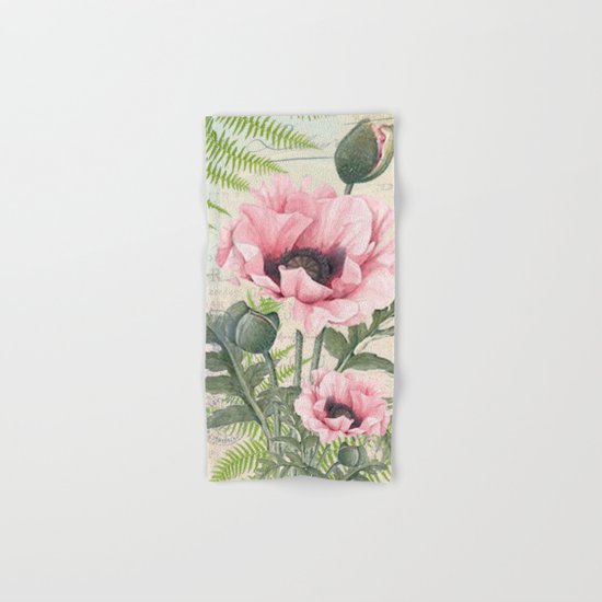 Vintage Flowers #24 Hand & Bath Towel