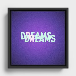 Disco Dreams Framed Canvas