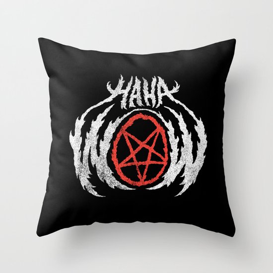 HAHAWOWSATANLOL Throw Pillow
