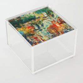 Urban forest river corridor abstract  Acrylic Box