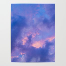 Dusk Clouds Poster