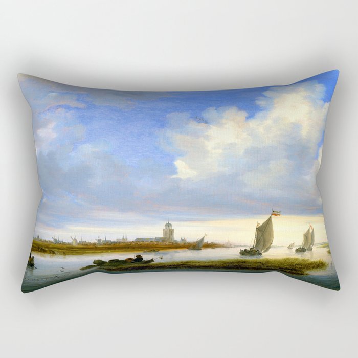 Salomon van Ruysdael View of Deventer seen from the North West Rectangular Pillow
